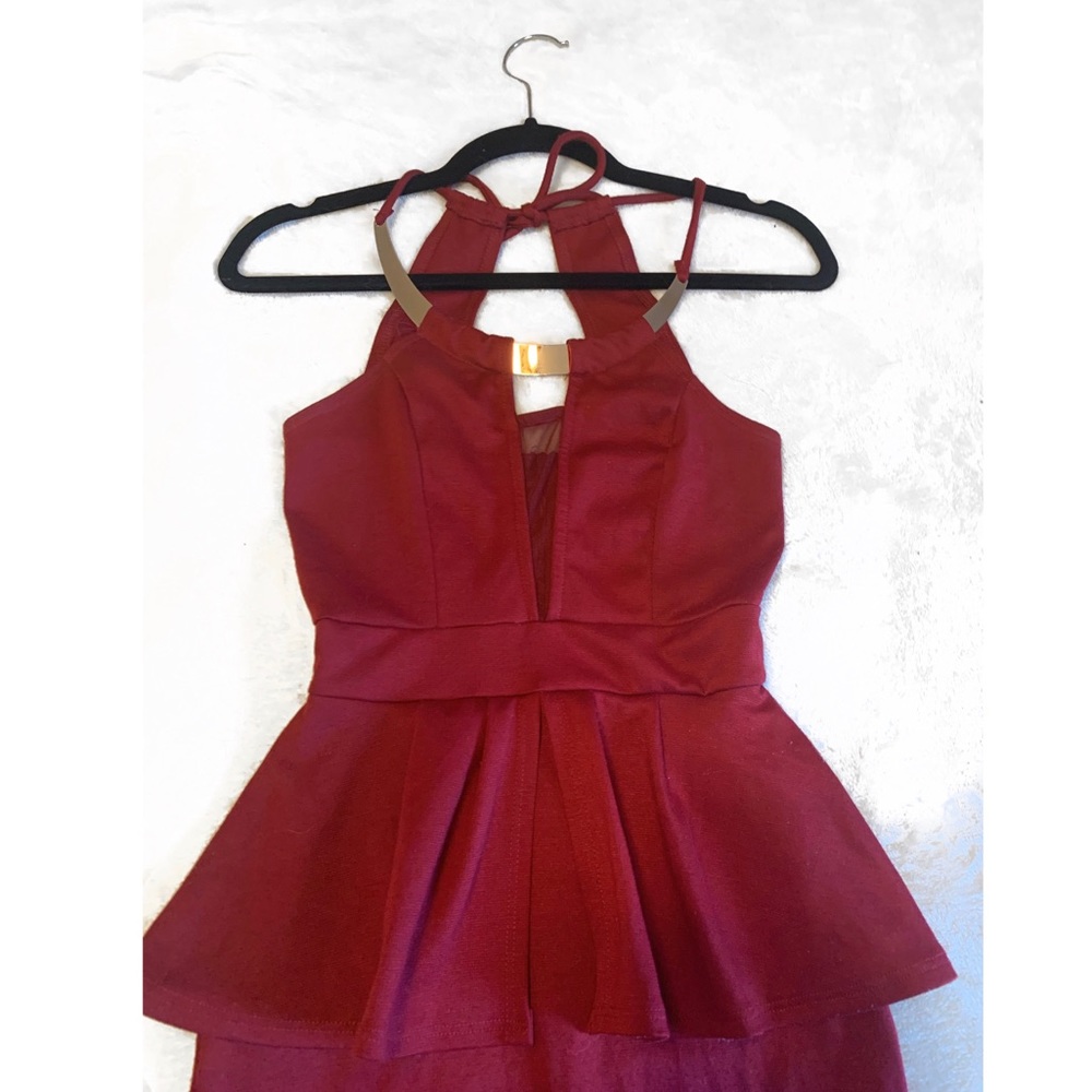 ✨ Peplum Mini Dress
